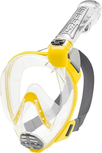 CRESSI Duke Full Face Snorkel Dry Mask - Large Vision Full Face Mask with Snorkel Dry, Unisex