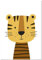 Panorama Poster für Kinderzimmer Tiger 50x70cm - Gedruckt auf 250g-Papier - Bilder für Babyzimmer - Heimdekoration