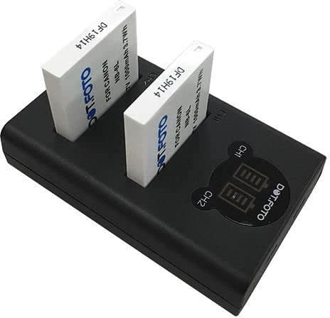 Dot.Foto NB-6L, NB-6LH Premium 1000mAh Battery (2-pack) & CB-2LYE type Fast USB LCD Dual Charger for Canon PowerShot SX500 IS, SX710 HS, SX700 HS, SX520 HS, SX530 HS, SX280 HS, SX260 HS, SX170 IS