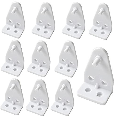 Cutelec 8 pz staffa di supporto inferiore clip di tenuta in plastica bianca su mini tende da 2,5 cm