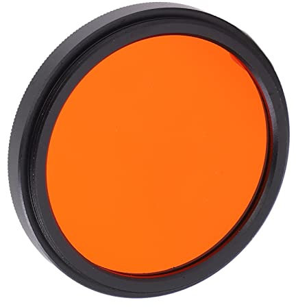 Camera Lens Filters, Aluminum Alloy + Optical Glass Orange Purple Yellow Green Blue Filter,Color Multi Coated Filters for Camera Lens with Interface Diameter of 40.5mm(orange)