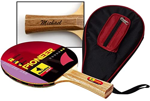 Ludomax Tischtennisschläger Garlando mit Hülle, tolles Geschenk mit individueller Gravur