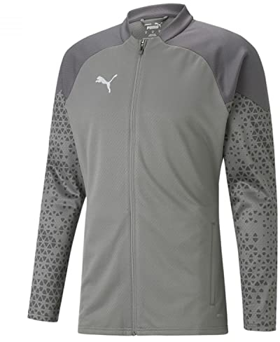 PUMA Herren Teamcup Training Jacket Strickjacke, Flach, Mittelgrau, XXL