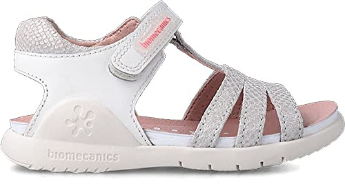 Biomecanics 232247 Sandale, Wildweiß und Spaltleder, 30 EU