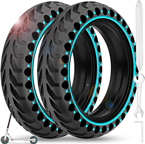 BANGTING 2 PCS 8,5 Zoll E Scooter Solid Reifen, 8 1/2 x2 Vollgummireifen, 50/75-6.1 Ersatzreifen für Xiaomi Pro 2 / M365 / M365 Pro / 1S / 3/3 Lite/Essential und alle 8,5 Zoll Scooter Reifen (Blau)