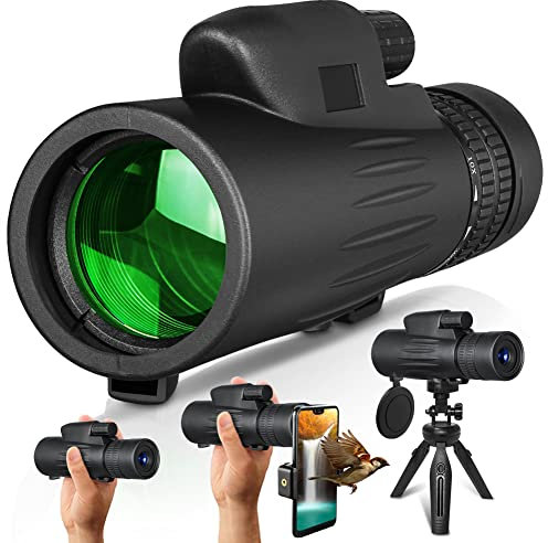 Monocular Telescope,10-30X42 High Power HD Zoom Monocular- BAK4 Prism &FMC Lens Clear and Bright With Smartphone Holder & Extendable Tripod With for Bird Watching Hunting Camping Travelling Wildlife
