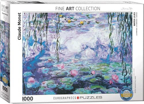 empireposter Seerosen von Claude Monet - 1000 Teile Puzzle Format 68x48 cm + Deluxe 3er Set Puzzle Zubehör