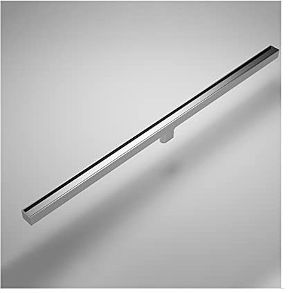 TBFL Drenaje De Ducha Lineal De 24 Pulgadas, Drenaje Rectangular De Suelo con Drenaje Lateral, Drenaje De Ducha De 304 Acero Inoxidable con Rejilla Extraíble Y Filtro Capilar,Plata