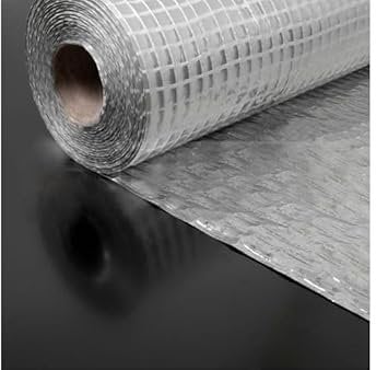 Trade Store Vapour Barrier Membrane - Aluminium Foil Barrier - Flooring & Roof Insulation - CE Approved (1.5m x 50m (75 sq/m))