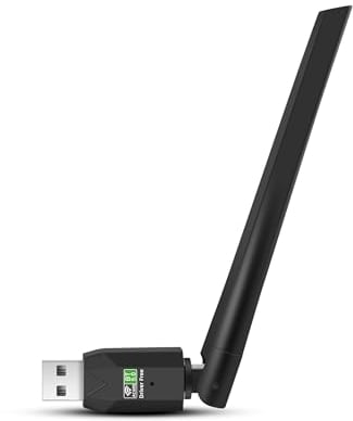 Adaptateur Bluetooth 5.0 + 650 Mbit/s WiFi Stick Bluetooth Dual Band 2,4 GHz/ 5 GHz, compatible avec Windows XP/Vista7/8/8.1/10/11/Mac OS 10.9-10.15, dongle Bluetooth pour souris, clavier, casque, HA