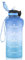 ETDW Gourde de sport, réutilisable, anti-fuite, sans BPA, avec paille et marqueurs de temps, pour vélo, camping, yoga, gym - 750 ml - Bleu