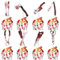 Ephlyn 32Pcs Halloween Cupcake Toppers Wrappers Rip Kit Bloody Zombie Hand Cupcake Pick Decorations for Halloween Horror Movie Bloody Theme Birthday Party Cake Decorations Supplies