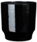 MICA Decorations Diaz Pot de fleurs, 21 x 21 x 22 cm, terre cuite, noir