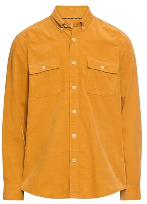 camel active Herren Langarmhemd mit aufgesetzten Taschen