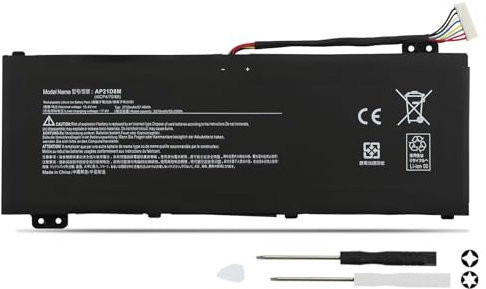 K KYUER 57.48Wh AP21D8M Batteria per Acer Nitro V 15 ANV15-51, Nitro 16 AN16-51 Series AN16-51-74BV AN16-51-78GX AN16-51-56VT AN16-51-76BS ANV15-51-59MT ANV15-51-55NS ANV15-51-52MC ANV15-51-50SY