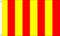 Bandiera a righe gialle e rosse, 1,5 x 0,9 m, 100% poliestere, con occhielli FlagSuperstore