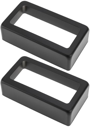 SG Store 2 Stück Offene Humbucker-Tonabnehmerabdeckung Ersatzschale aus Metall 70x38x20mm für E-Gitarren Humbucker Schwarz