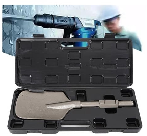 Bohrhammer, Elektrischer Hammer, Brecher, Lehm, Spaten, Schaufel, Meißel, Schneider, Meißel, extra breit, spitz, Meißelspitze, 1-1/8 Zoll Sechskantschaft,Sicherheit und Komfort