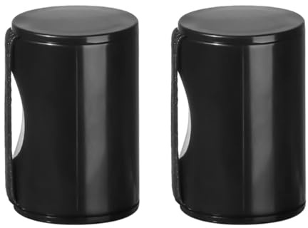 Orivin 2 Stück Finger Shaker Rhythm Sand Shaker Finger Ring Kunststoff Musik Finger für Gitarre Ukulele Mandoline Banjo (Schwarz)