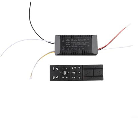 Kit telecomando per ventilatore da soffitto con dimmer wireless, 6 impostazioni di velocità e monitoraggio della batteria, regolatore di frequenza variabile per illuminazione camera da letto e