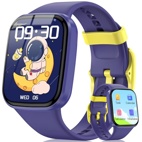 Aukire Smart Watch for Kids No APP/Phone Needed, HD Touch Screen Fitness Tracker with Heart Rate, Sleep Monitor, IP68 Waterproof Smartwatches with Pedometer, Alarm Clock, Gifts for Kids Ages 4-12