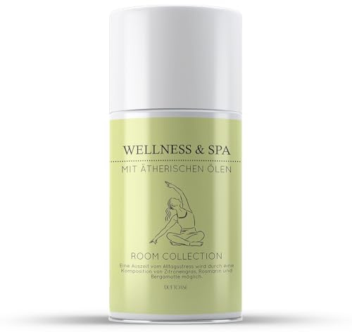 Duftspray Wellness & Spa | Lufterfrischer für automatischen Duftspender oder zum manuellen Sprühen | Raumduft von REIMA | mit Geruchsabsorber | Komposition von Zitronengras, Rosmarin und Bergamotte