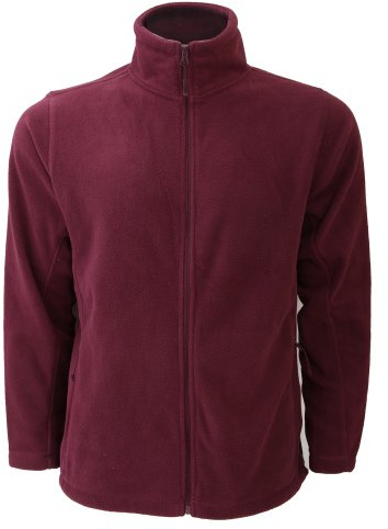 Jerzees Colours Mens Full Zip Outdoor Fleece Jacket (2XL) (Burgundy)