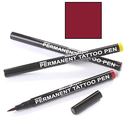 Stargazer - Semi-Permanent Tattoo Pen - 08 Fire Red by Stargazer