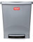 Tatay Cubo de Pedal Millenium, 23L de Capacidad, Pedal Retráctil, de Polipropileno, Libre de BPA, Bolsa Basura 30L. Color Gris. Medidas 33.5 x 30 x 39cm