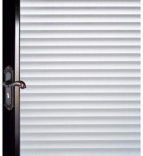 DUOFIRE Privatsphäre Fensterfolie Dekorfolie Sichtschutzfolie Ohne Kleber Selbstklebend Glas Fenster Aufkleber Anti-UV Folie (90cm X 300cm, DP040)