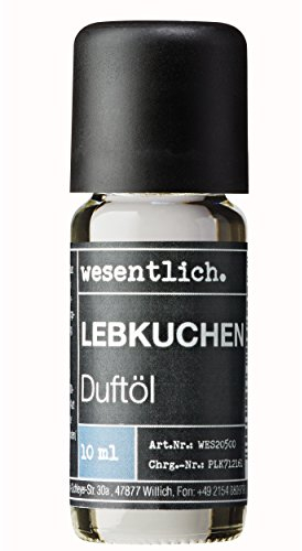 wesentlich. Duftöl Lebkuchen 10ml - feiner Duft für Diffuser und Lampe - als Raumduft oder zur Kerzenherstellung - pure Premium Öle aus Deutschland