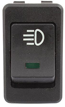 TOMALL Sostituzione ricambio auto LED Anteriore Fendinebbia Interruttore a levetta DC 12V 35A Interruttore ON/OFF 4 pin Luce LED verde