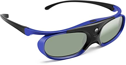 3D-Brille, Universal DLP Active Shutter 3D-Brille 96-144Hz für Acer Viewsonic XGIMI-Projektor Optoma BenQ 3DTV, Batterie 3,7 V 80mAH