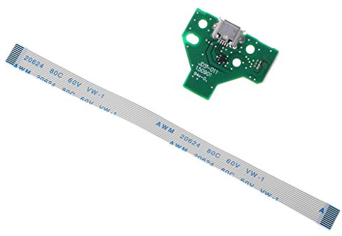 ZOUCY Carte de Support de Port de Chargement USB JDS-011 pour contrôleur PS4 avec câble à 12 Broches