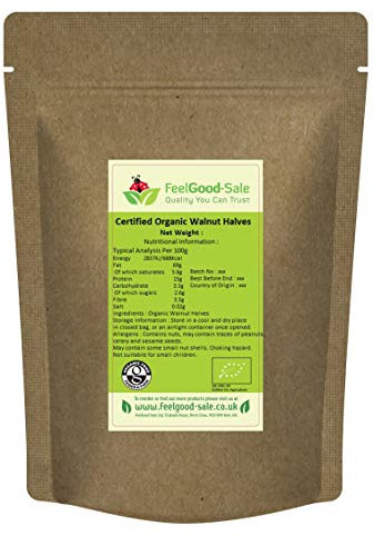 1kg Fresh Organic Walnuts Halves, Premium Quality Nuts