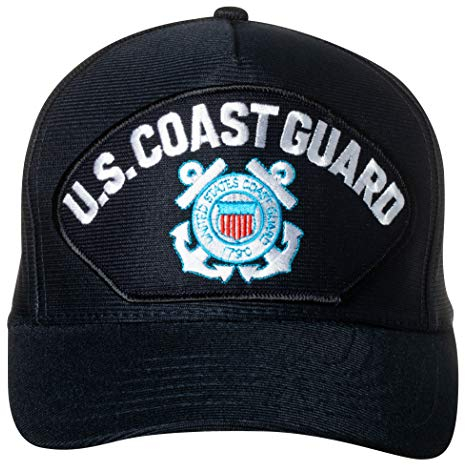 United States Coast Guard Emblem Patch Hat Navy Blue Baseball Cap, Küstenwache, Einheitsgröße
