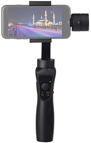 ZZjingli Accessoires pour Appareil Photo S5 3 Axes Stabilisé à Main Gimbal stabilisateur for Les Smartphones (Noir) (Color : Black)