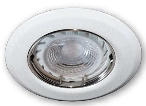 LICHT DISCOUNT 12V LED Einbaustrahler Modell SSD005 | Einbaugehäuse weiss | 5,5W LED Leuchtmittel neutralweiss