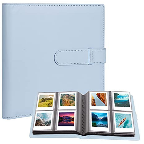 288 Pockets Photo Album for Fujifilm Instax Square SQ1/SQ6/SQ10/SQ20 Camera, Kodak Mini 3 Square,Mini Shot 3 Square, Mini Shot 3 Square Printer, Album for Instax Square Kodak 3x3 Photo(Blue)