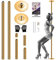 SereneLife Pole Dance Stange – Höhenverstellbar 204-274cm, Statisch & Rotierend, Perfekt für Indoor Poledance, Turnstange & Fitness, Robuster Stahl, Anti-Korrosion, 280kg, Einfache Montage für Zuhause
