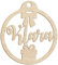 Happenings-Decorations Personalisierte Weihnachtskugel aus Holz, graviert, Geschenk für die Feiertage, jeder Name, hängende Baumdekoration, natürliches Dekor (Modell 3)