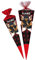 Schultüte - Ninja Kämpfer - Samurai - 100 cm - 12 eckig - incl. Name - Tüllabschluß - Zuckertüte - mit/ohne Kunststoff Spitze - Nestler - Jungen Junge - Fig..