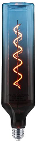 4w Coil LED Filament Light Bulb E27 Smoked Blue Glass Decorative for Bar, Cafe, Home, Restaurant, Pendant Light, Wall Lamp BLUEWHISKY