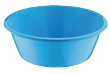 Best House Another Fine Product Asude Unbreakable Plastic Multipurpose Bath Tub/Washing Tub - 5.5 Litres Kitchen Bathroom Household Round Wash Basin, Color May Vary (Pack of 2), Multicolor (ASD124)