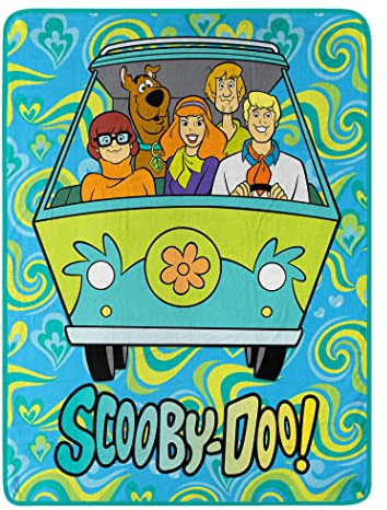 Northwest Scooby Doo Micro Raschel Überwurfdecke, 116,8 x 152,4 cm, Groovy Baby