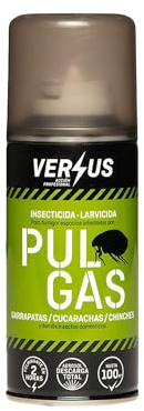 VERSUS Fogger Descarga Total, elimina por fumigación pulgas, chinches de cama Acción en 2 HORAS. Eficaz contra insectos voladores y rastreros