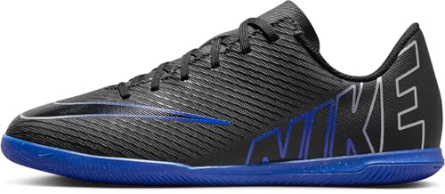 NIKE Vapor 15 Club Soccer Shoe, Black Chrome Hyper Royal, 2.5 UK