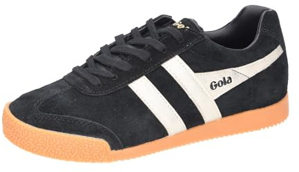 Gola Harrier Mirror Klassische Damen-Turnschuhe in Schwarz/Gold