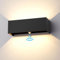 Klighten 30W Außenlampe mit Bewegungsmelder, Aussenleuchten mit bewegungsmelder Einstellbarer Lichtstrahl, Außenwandleuchte mit Bewegungsmelder Außen/Innen für Garten, IP65,3000K,Schwarz