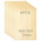 6 Stücke A4 Sperrholz 2mm,300 x 200 x 2 (+/- 0,2) mm Balsaholz,Holzplatten zum Basteln,Spanplatten,Perfekt für DIY Modell,Kunst Und Handwerk,Laserprojekte,Gemälde Kunst Et